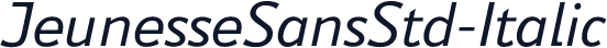 JeunesseSansStd-Italic