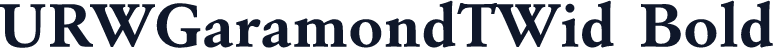 URWGaramondTWid Bold