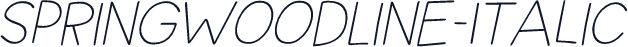 SpringwoodLine-Italic