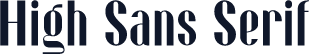 High Sans Serif