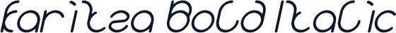 karitza Bold Italic