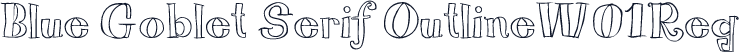Blue Goblet Serif OutlineW01Reg