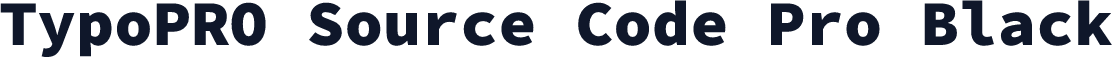 TypoPRO Source Code Pro Black