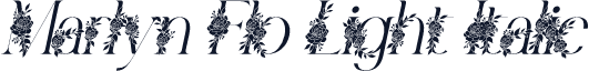 Marlyn Flo Light Italic