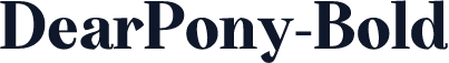 DearPony-Bold