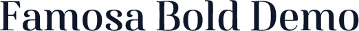 Famosa Bold Demo