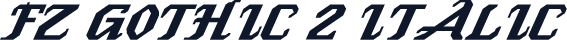 FZ GOTHIC 2 ITALIC