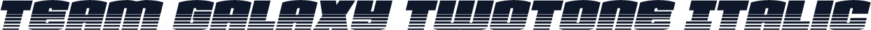 Team Galaxy Twotone Italic