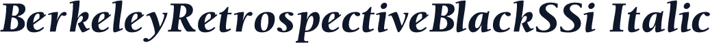 BerkeleyRetrospectiveBlackSSi Italic