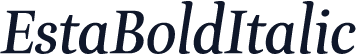 EstaBoldItalic