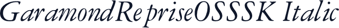 GaramondRepriseOSSSK Italic