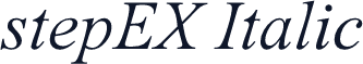 stepEX Italic