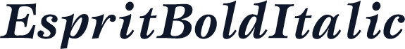 EspritBoldItalic