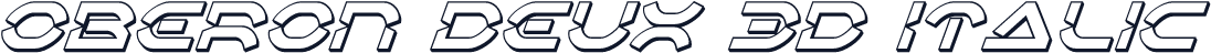 Oberon Deux 3D Italic