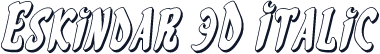Eskindar 3D Italic