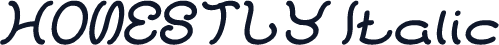 HONESTLY Italic