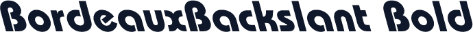 BordeauxBackslant Bold