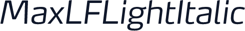 MaxLFLightItalic