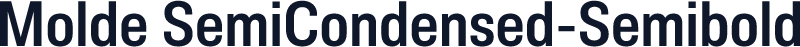 Molde SemiCondensed-Semibold