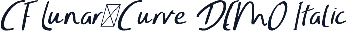 CF Lunar Curve DEMO Italic