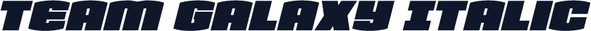 Team Galaxy Italic