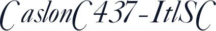 CaslonC437-ItlSC