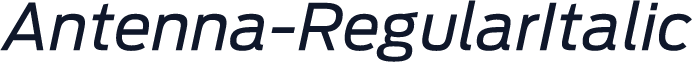 Antenna-RegularItalic