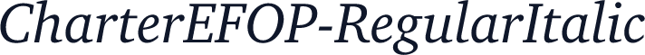 CharterEFOP-RegularItalic