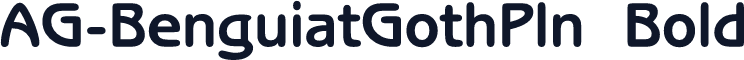 AG-BenguiatGothPln  Bold