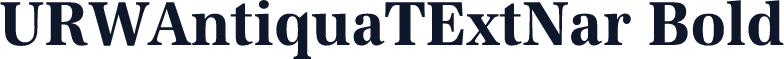 URWAntiquaTExtNar Bold