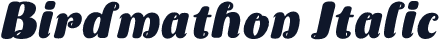 Birdmathon Italic