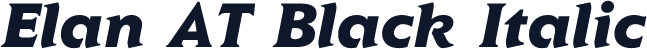 Elan AT Black Italic