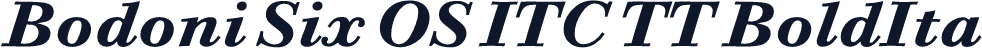 Bodoni Six OS ITC TT BoldIta