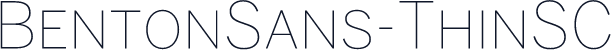 BentonSans-ThinSC