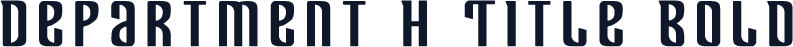 Department H Title Bold