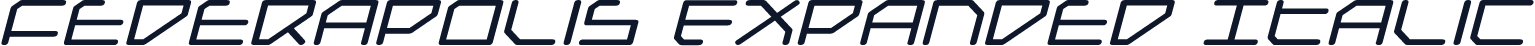 Federapolis Expanded Italic