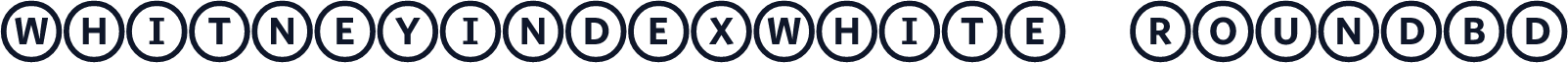 WhitneyIndexWhite RoundBd