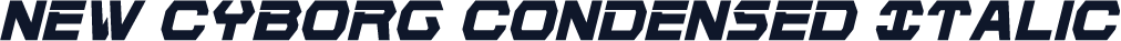 New Cyborg Condensed Italic