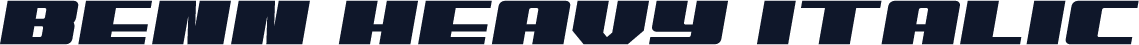 Benn Heavy Italic