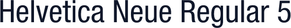 Helvetica Neue Regular 5