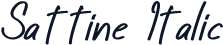 Sattine Italic