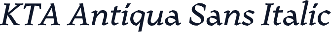 KTA Antiqua Sans Italic