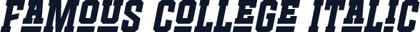 Famous College Italic