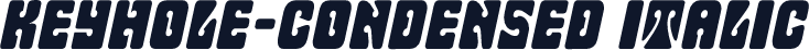 Keyhole-Condensed Italic