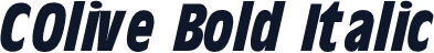 COlive Bold Italic