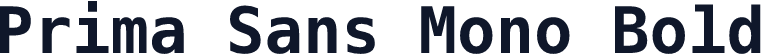 Prima Sans Mono Bold
