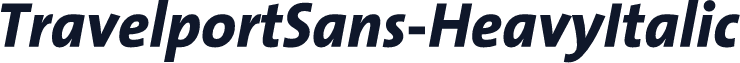 TravelportSans-HeavyItalic