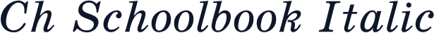 Ch Schoolbook Italic