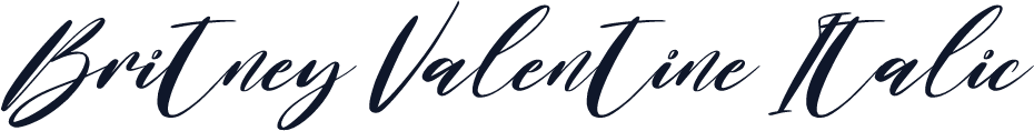 Britney Valentine Italic