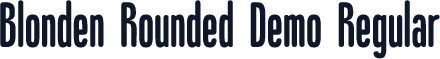 Blonden Rounded Demo Regular